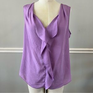 New York and company purple blouse size large